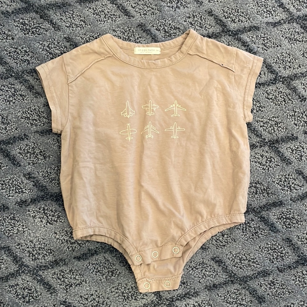 Junie Grey Airplane Romper